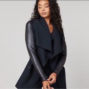 Spanx drape front jacket. Black size small NWT